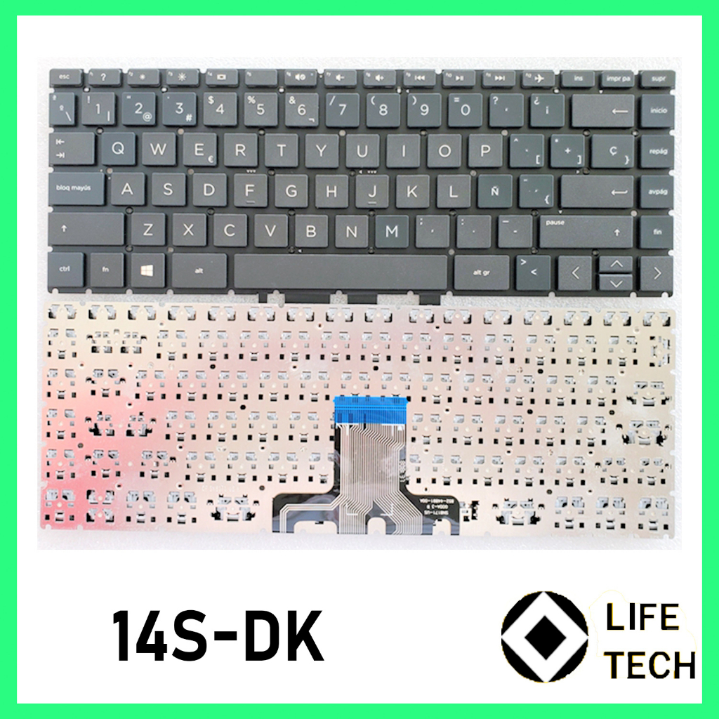 Keyboard Laptop HP 14s-dk 14s-dk0007au 14s-dk0073au 14s-dk0157au 14s-dk1003au 14s-dk1005au 14s-dk1122au 14bs