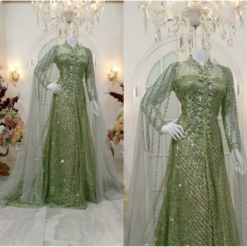 TERBARU//KEBAYA AKAD FULL PAYET MEWAH MODERN//KEBAYA