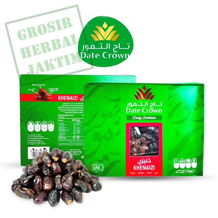 

Kurma Date Crown Khenaizi 1 kg Kemasan Terbaru