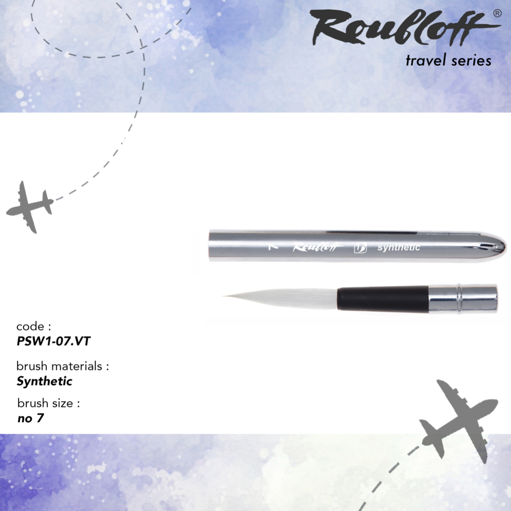 

Kuas lukis Roubloff Travel Brush Synthetic Brush Psw1-07vt