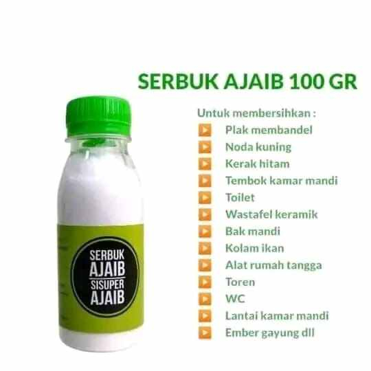 Serbuk Ajaib Pembersih WC Lantai Kerak Noda Kuning isi 100gr