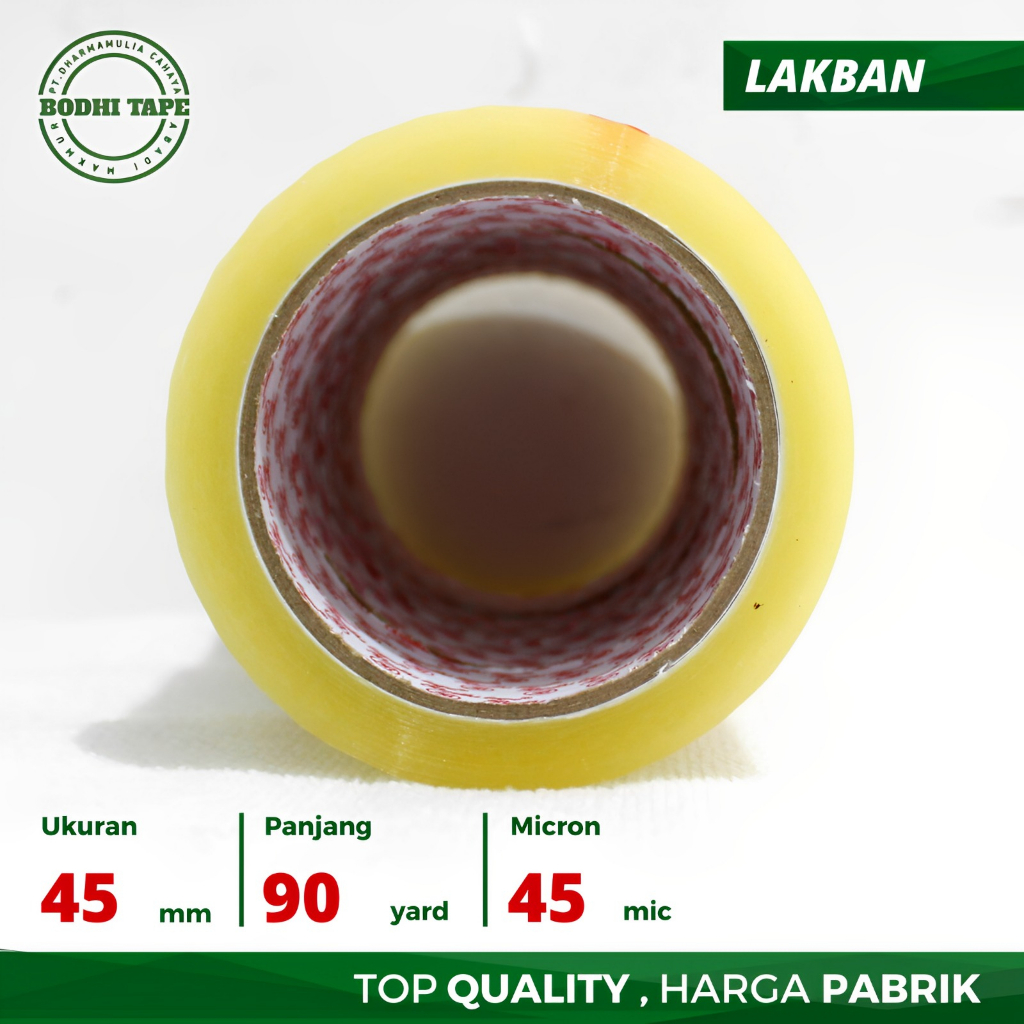 

LAKBAN BENING COKLAT 45MM X 90YARD BODHI TAPE PILIHAN TERBAIK & TERMURAH