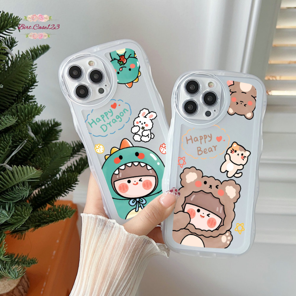 CUSTOM SOFTCASE WAVE GELOMBANG CLEAR CUSTOM FRESS COOL FOR VIVO Y02 Y11 Y12 Y15 Y15S Y16 Y20 Y12S Y21 Y21S Y22 Y22S Y30 Y35 Y53 Y71 Y81 Y91 Y93 Y91C T1 S15E V5 V20 V25E PRO BC7485