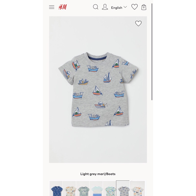 H&M HnM kids baby boy shirt kaos preloved baju anak laki hnm
