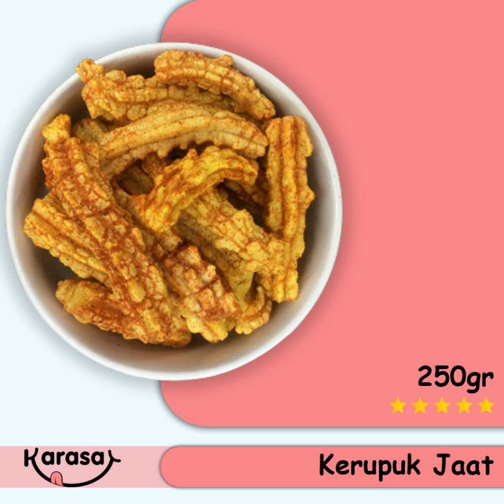 

Kerupuk Jaat 250gr - Kerupuk Kriuk Pedas - Karasa