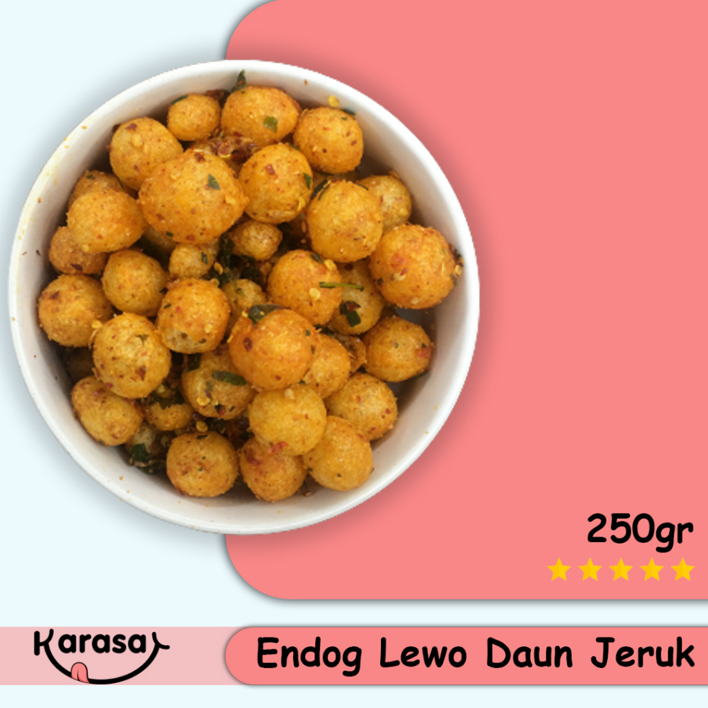 

Endog Lewo Pedas Daun Jeruk 250gr - Cemilan Pedas Cikruh - Karasa