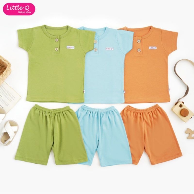 Little Q Baju Anak Setelan Pendek Size S, M, L, XL dan XXL