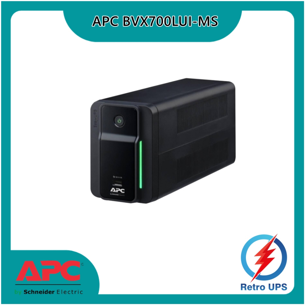UPS APC BVX 700VA 360W USB Charging BVX700LUI-MS Easy UPS