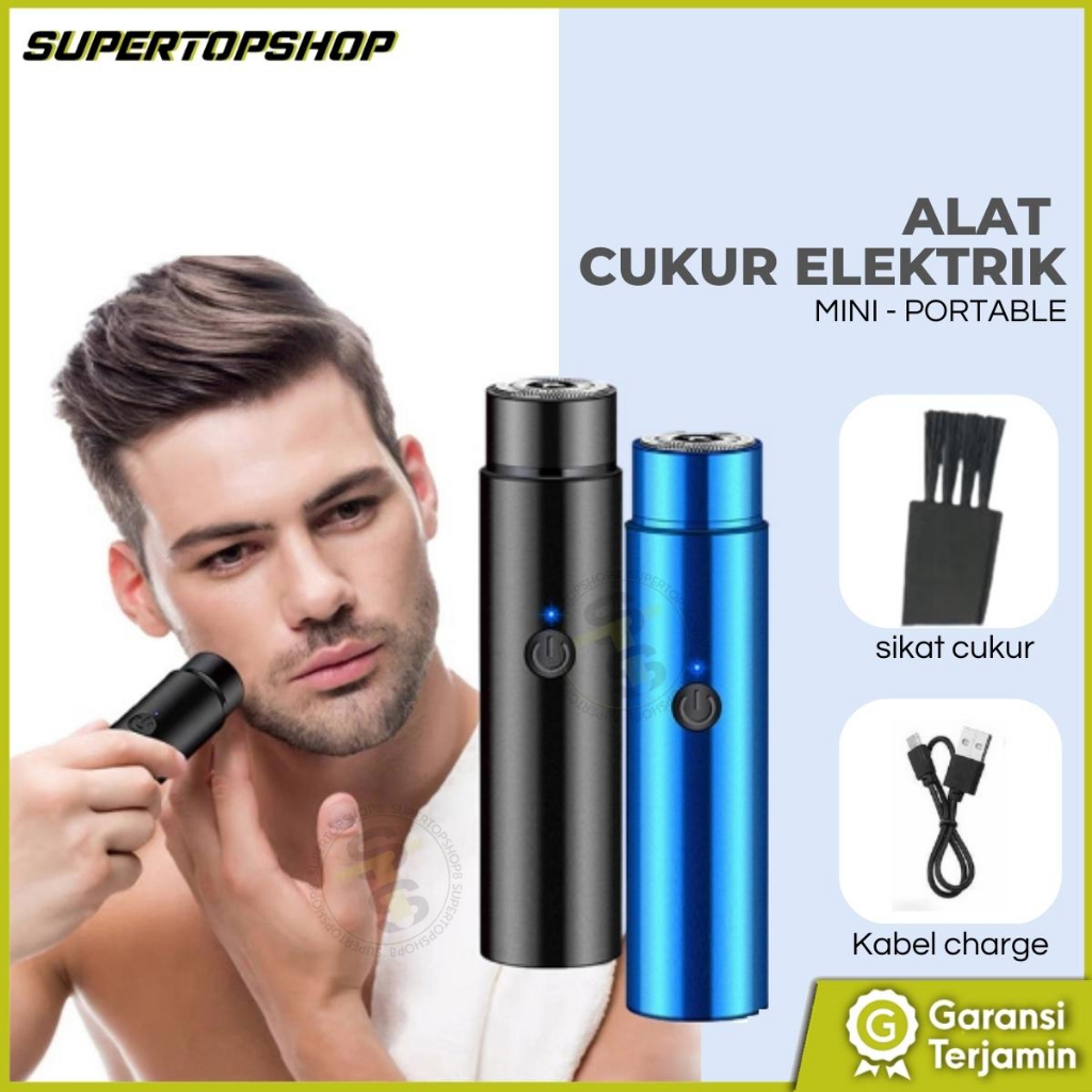 Alat cukur bulu elektrik mini portable alat cukur bulu kumis ketiak elektrik usb cas tanpa sakit