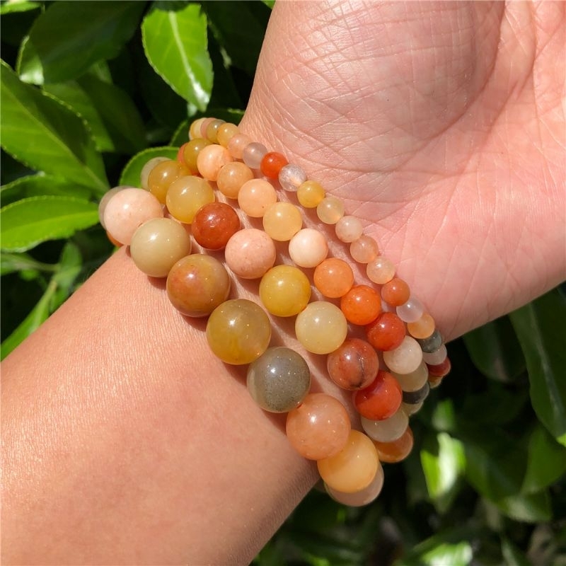 Gelang Batu Yellow Aventurin Multicolor Original