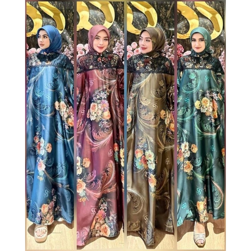 Dress Mewah Kombinasi Brokat set Hijab by Shellasaukia