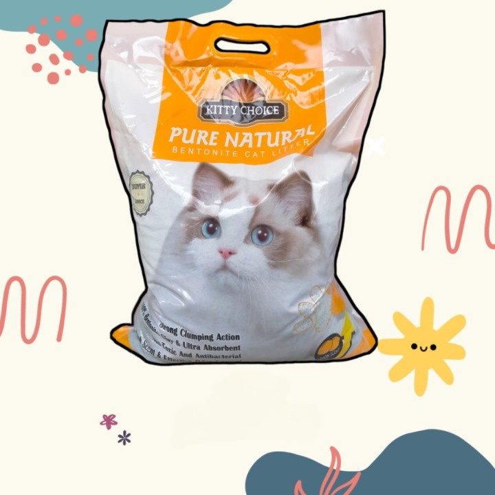 Pasir Kucing Gumpal Super Wangi KITTY CHOICE 10L Minim Debu