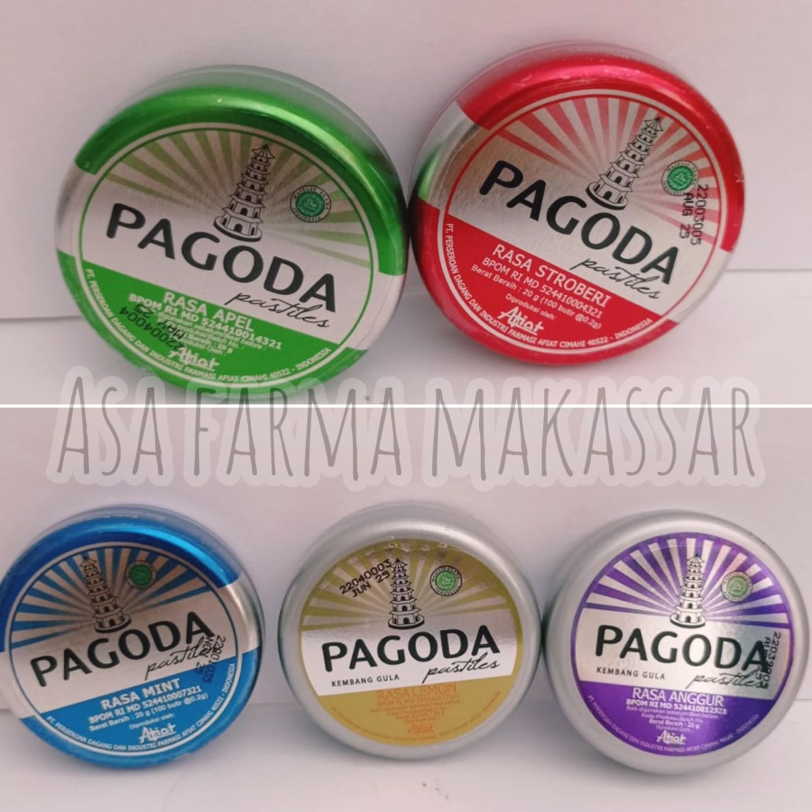 

Permen Penyegar Mulut PAGODA PASTILES 20gr