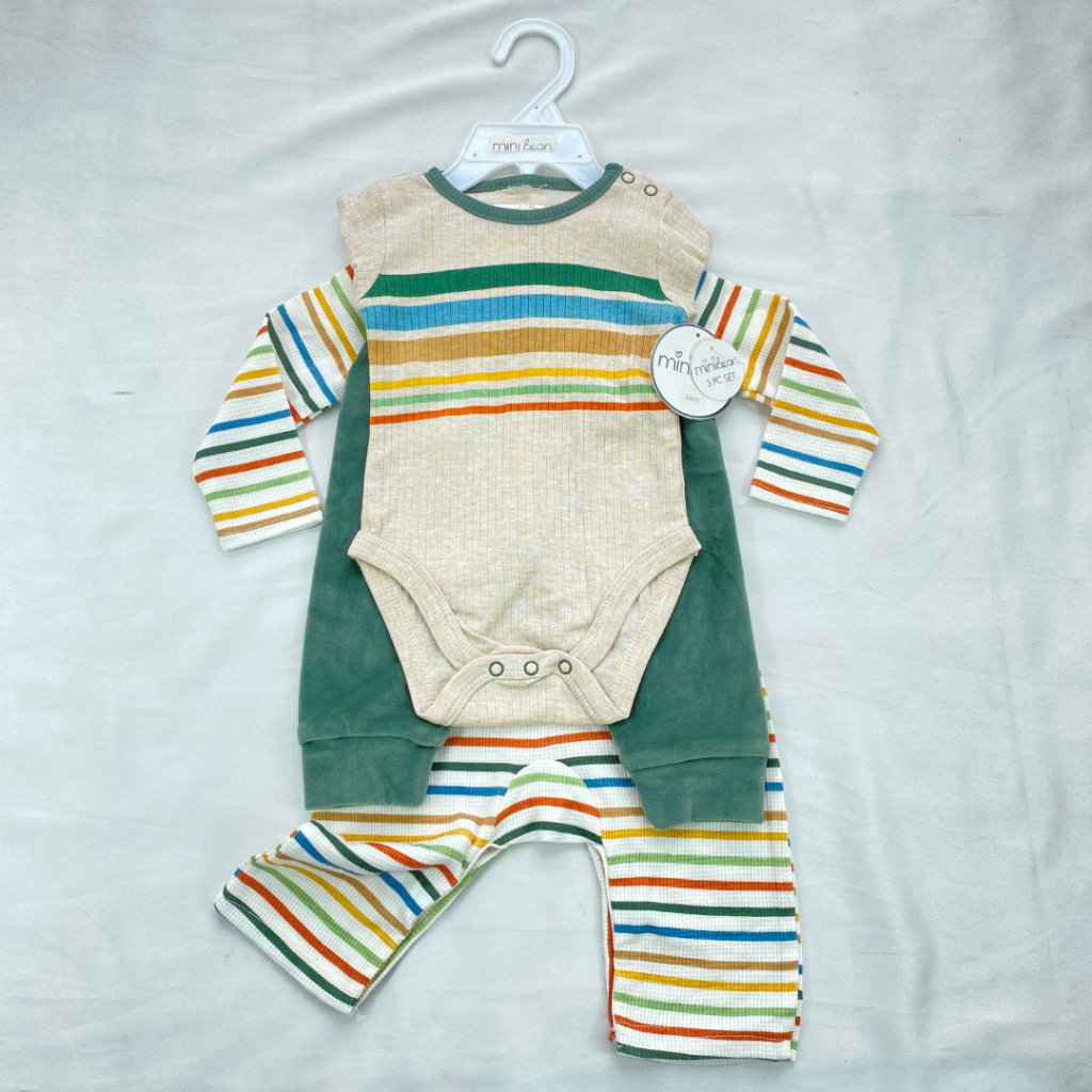 JUMPER SET anak 3in1 jumsuit ala korea lucu baby perempuan import premium ala korea