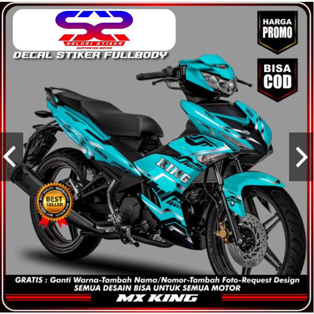 Stiker Decal Mx King 150 Motiff/Tosca FullBody Decal Mx King Terkeren FullBody