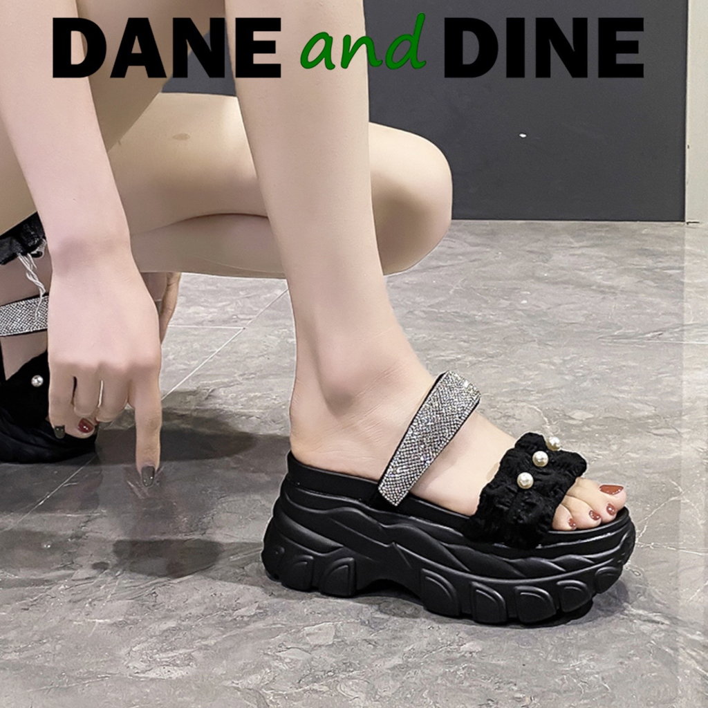 Terbaru Sandal Wedges 8 cm Wanita ORI Dane and Dine -W6820