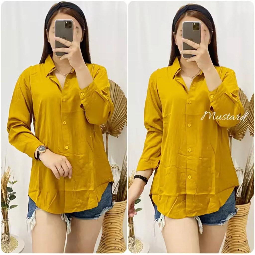 Blouse Keren/Kemeja Wanita/Atasan Wanita/Kemeja Satin/Blouse Rayon Premium