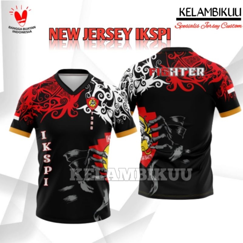 JERSEY PENCAK SILAT IKSPI KERA SAKTI PRINTING TERBARU/BAJU KAOS BELA DIRI IKSPI KERA SAKTI MURAH