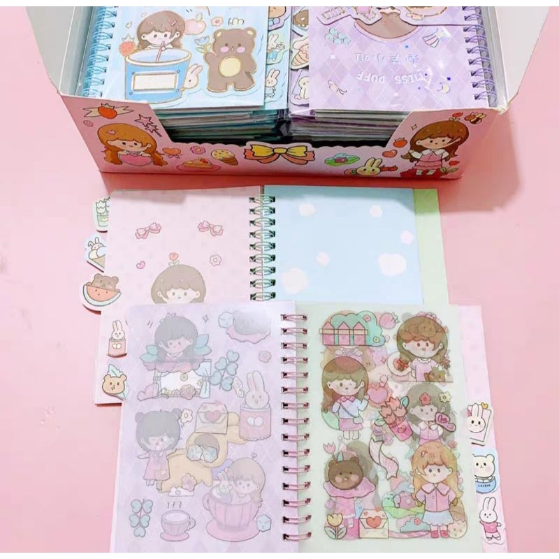 Stiker Buku|Stiker Momo|Stiker Diy|Buku Diary Stiker|Buku Binder Stiker