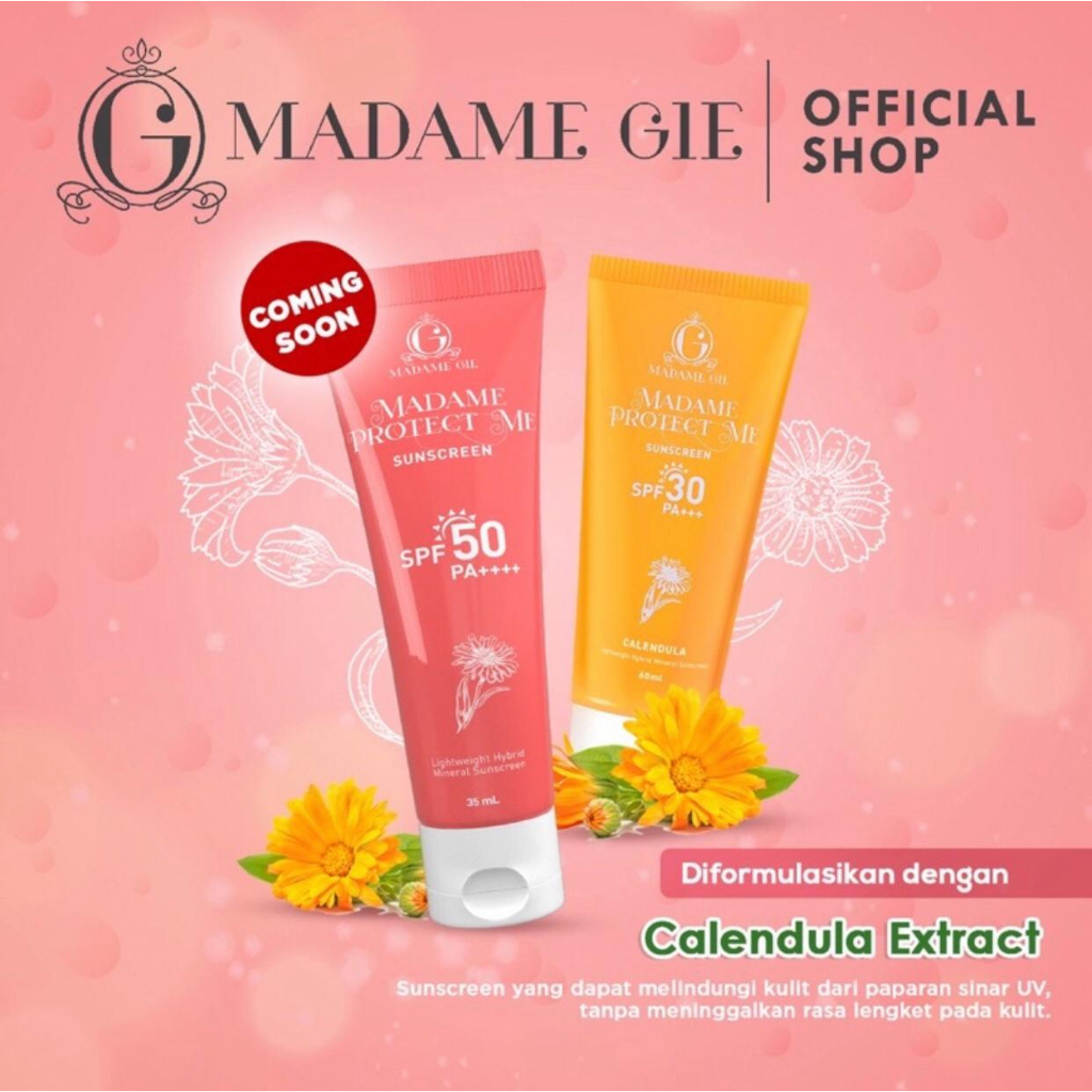Madame Gie Madame Protect Me Sunscreen SPF 30 SPF 50- Madame Protect Me