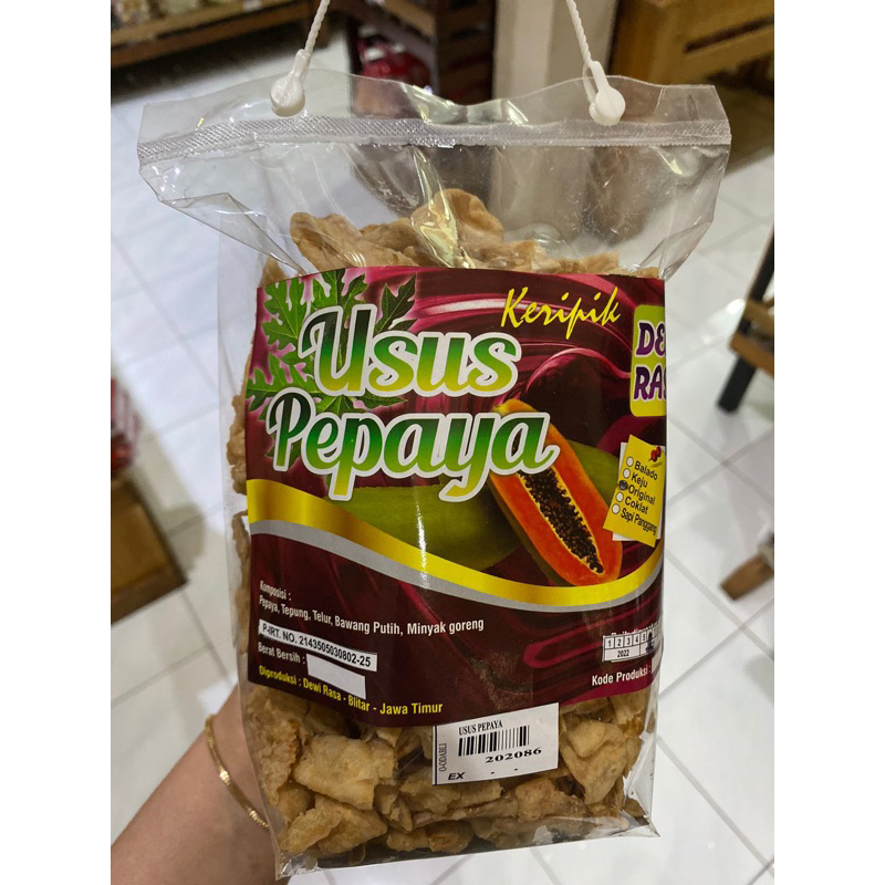 

Keripik Usus Pepaya