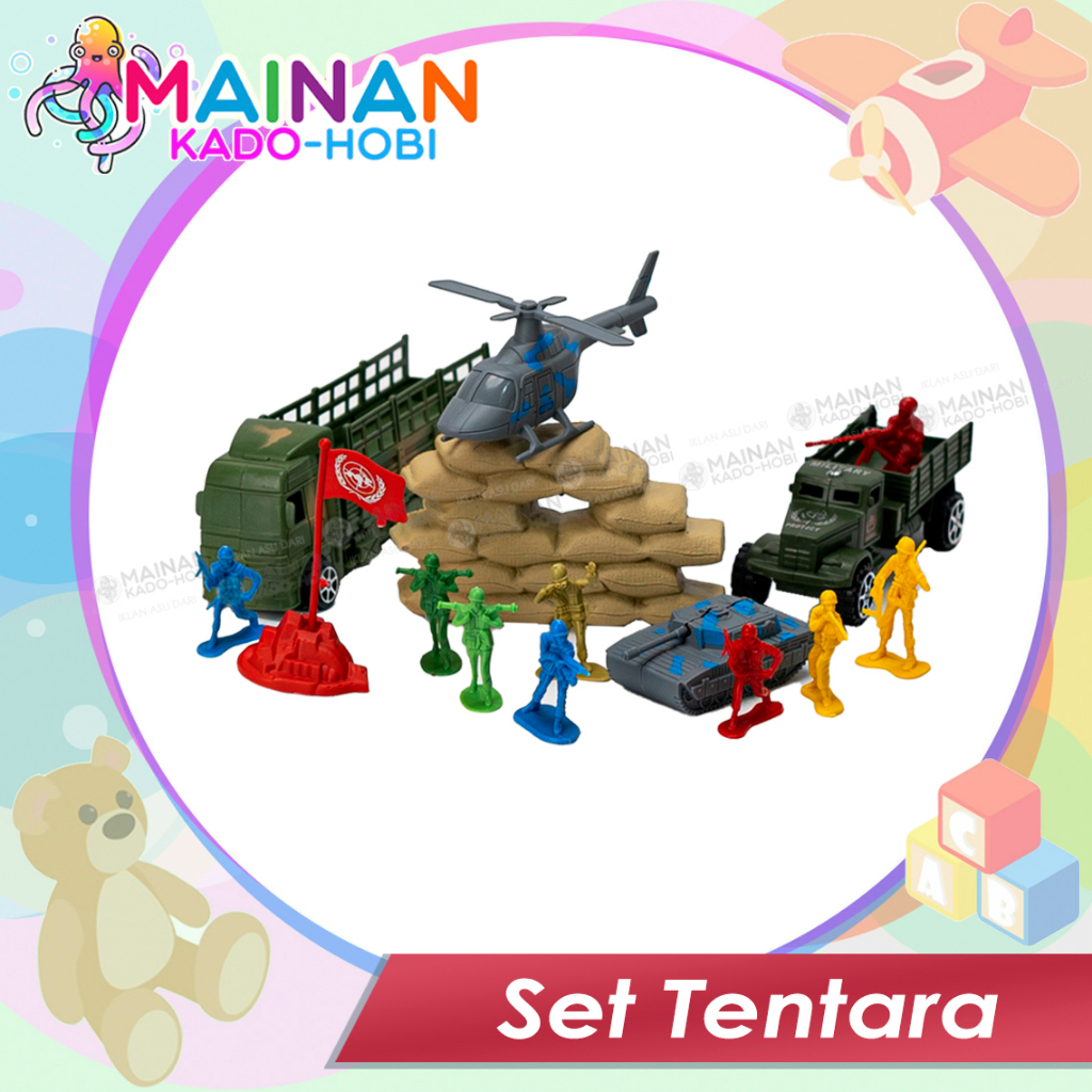 SET MAINAN SENSORIK ANAK TENTARA SOLDIERS ARMY STORY