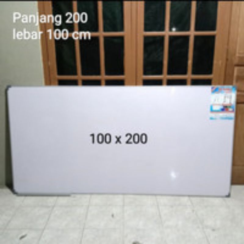 

Papan Tulis / White Board 2 sisi Hitam & Putih 120 x 200