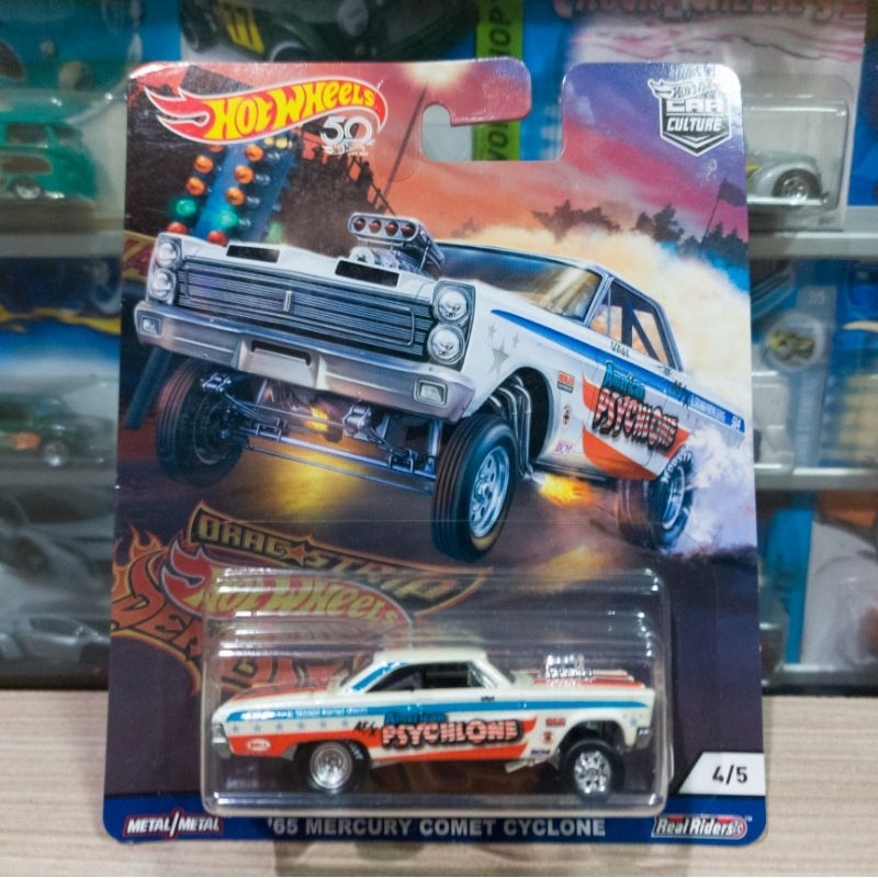 HOT WHEELS 65 MERCURY COMET CYCLONE - DRAG STRIP DEMONS - PREMIUM