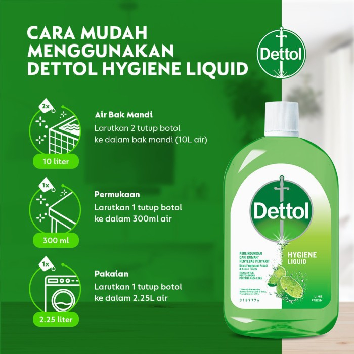 Dettol Hygiene Liquid Lime Fresh - 500 ml