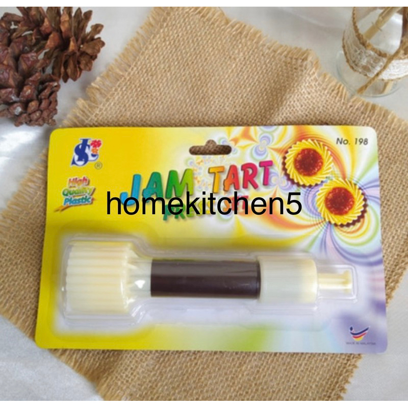 cetakan acuan kue kering jam tart No.198 / cetakan acuan kue kering No.198