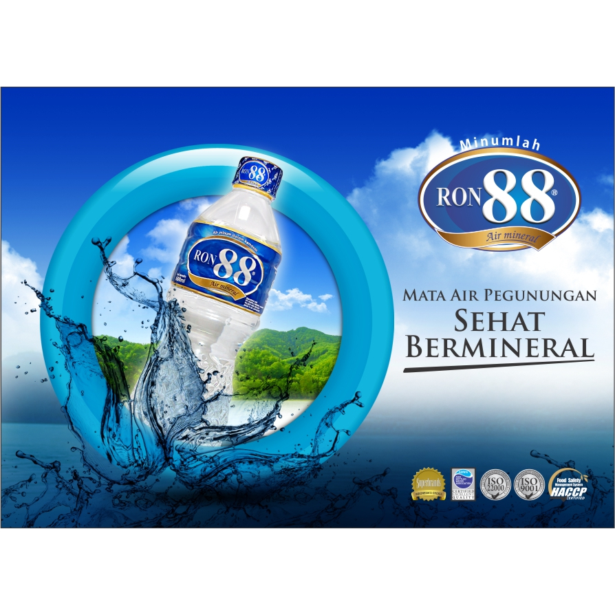 AIR MINUM MINERAL RON 88   600ml x 2 botol