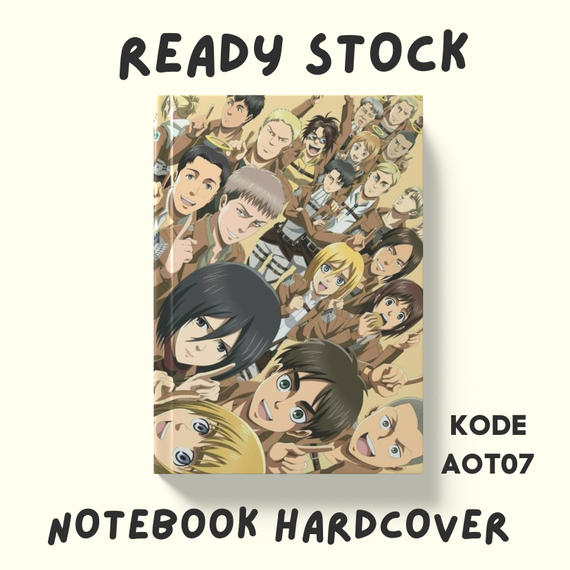 

BUKU NOTEBOOK ATTACK ON TITAN/ BUKU CATATAN ATTACK ON TITAN KODE AOT07