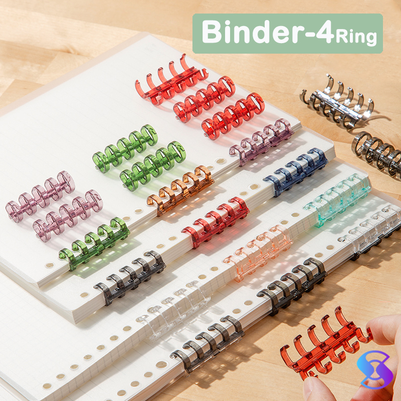 

DIY Binding Ring Binder ( 4 Rings ) Colors - 15 mm-Suning Mall