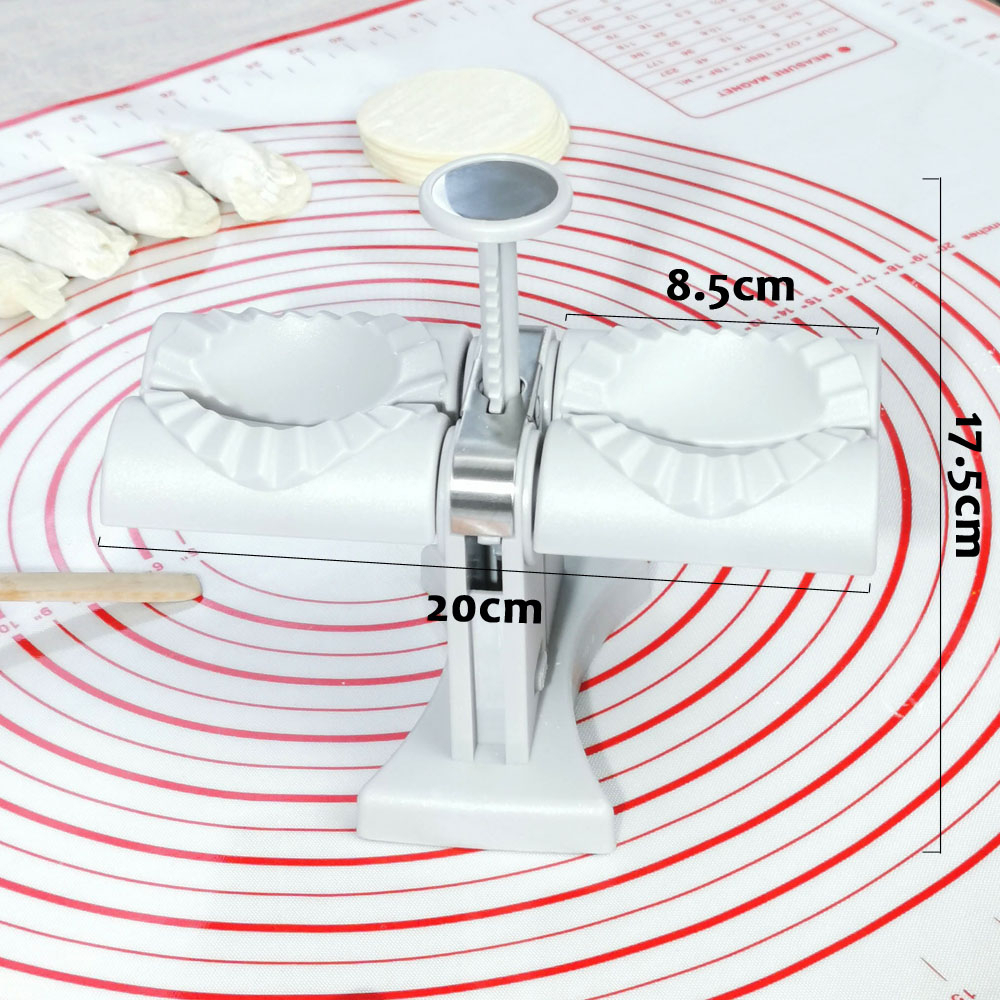 Cetakan Pangsit Double Head Dumpling Maker Easy Operation - UP15 - Gray