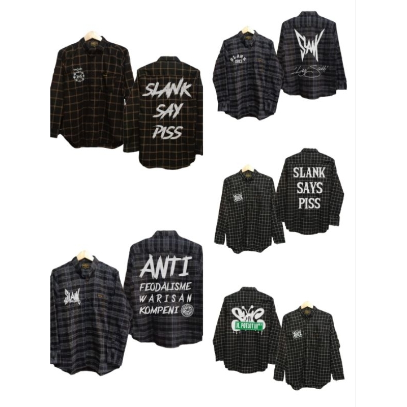 KEMEJA SLANK ORIGINAL SLANKERS//FLANEL SLANK//SLANK 1983//MERCHANDISE SLANK//ACCESORIES SLANK//COD