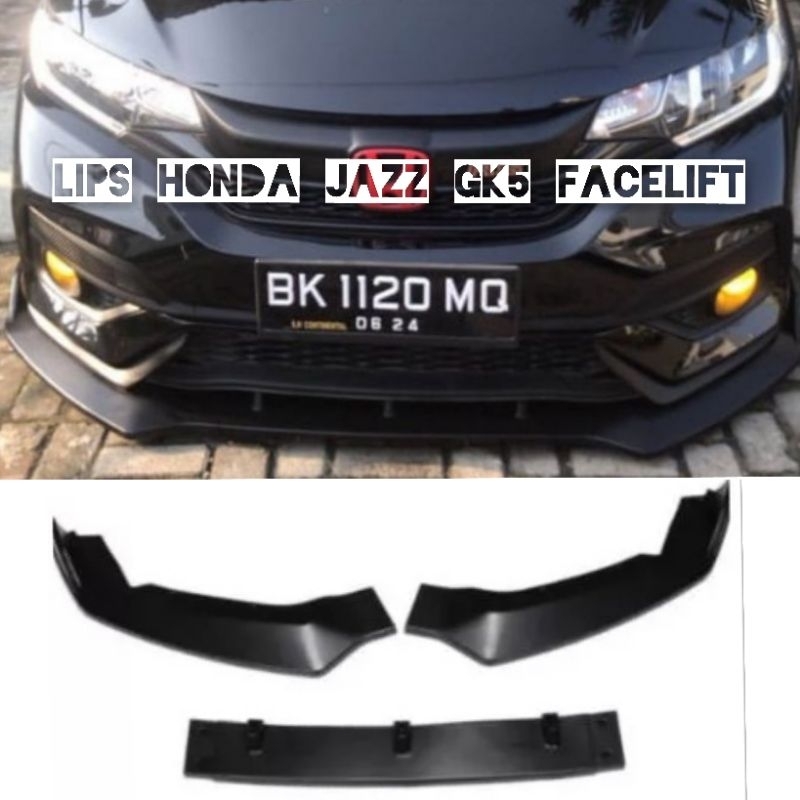 lips bumper depan winglet jazz GK5 2018-2020