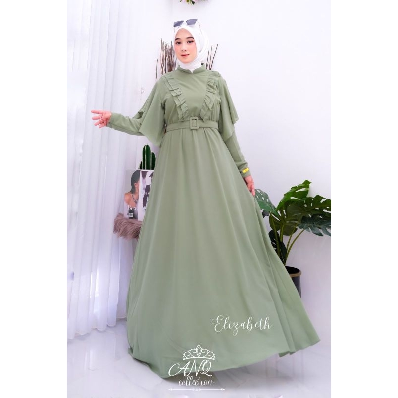 GAMIS CERUTY PREMIUM ELIZABETH BY ANQ COLLECTION/ DRESS ANQ TERBARU/GAMIS MEWAH