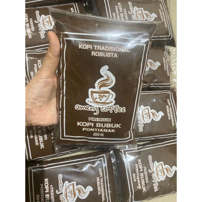 KOPI AMENG Coffee 1kg shop kopi bubuk legendaris Ameng asli pontianak KHUNTIEN PILIHAN KOPI ROBUSTA