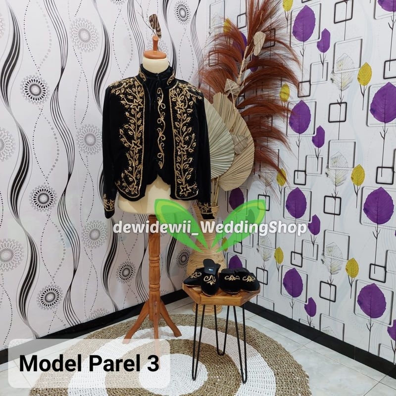 Beskap Pengantin / Beskap Bludru Payet - Model Parel 3