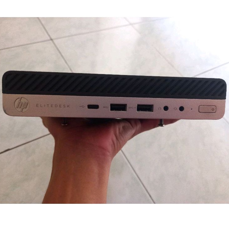 Mini PC HP Elitedesk 800 G3 DM, Core i5 generasi 7, SSD 256 Gb