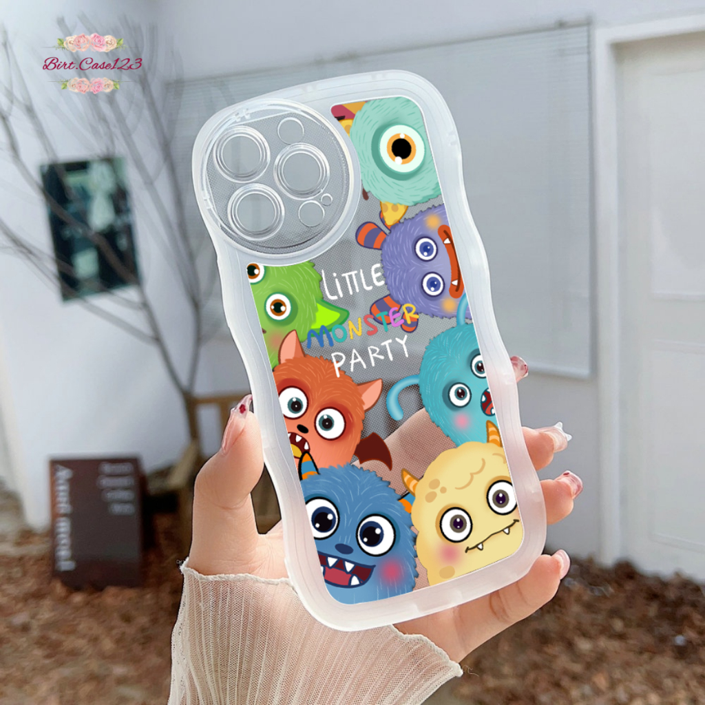 CUSTOM SOFTCASE WAVE GELOMBANG CLEAR CUSTOM MONSPART FOR XIAOMI REDMI A1 PLUS 4A 5A 6A 8 9A 9C 10A 10 10C NOTE 5A PRIME 8 9 10 11 PRO PLUS POCO M3 M4 M5 X3 PRO BC7511