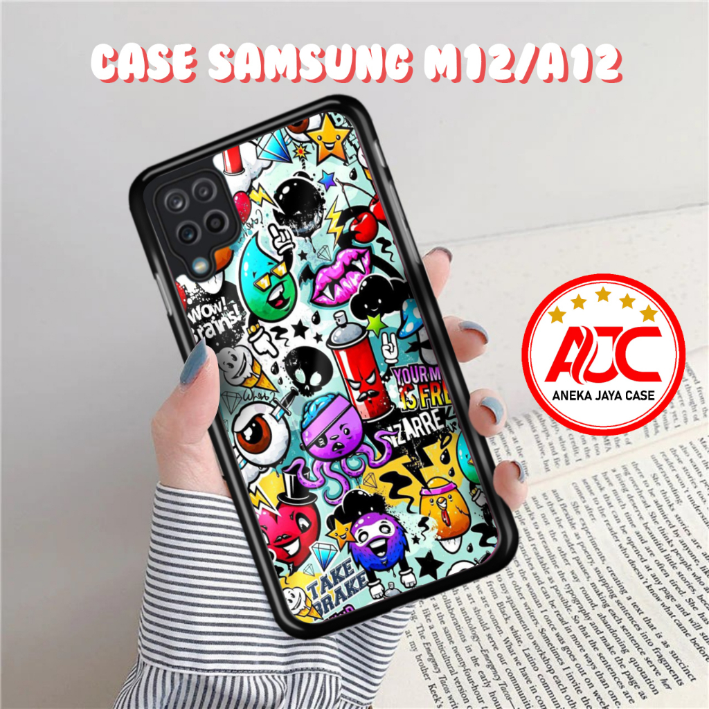 Case SAMSUNG M12 /A12 Casing SAMSUNG M12 /A12 Case GRAFITY Casing Promo Terlaris Karakter 2023 Casin