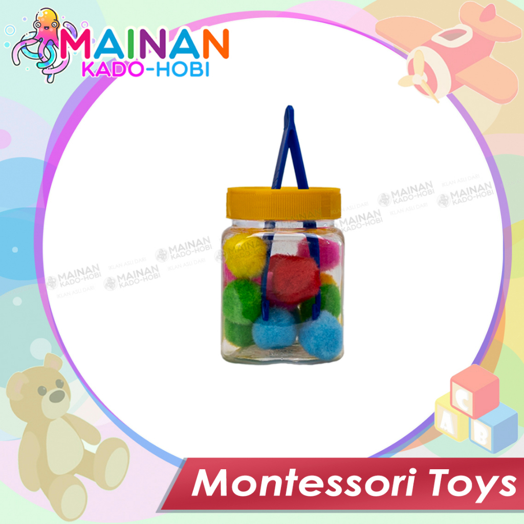 GROSIR MAINAN ANAK MONTESSORI KANCING PLASTIK WARNA WARNI