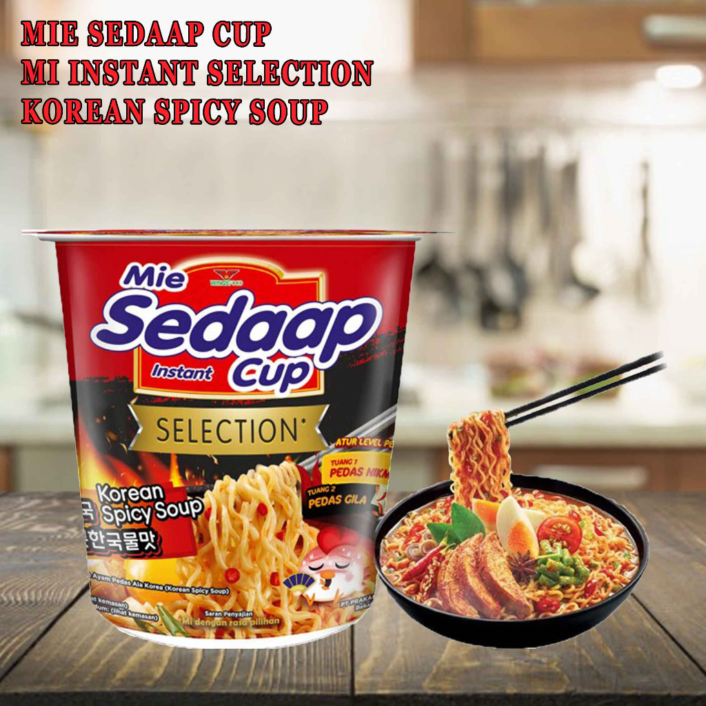 

Mie sedaap Cup Selection / Korean Spicy Soup / 75g