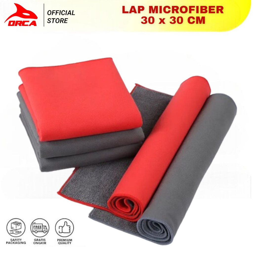 Kain Lap Microfiber Super Halus Dan Lembut 30x30 cm