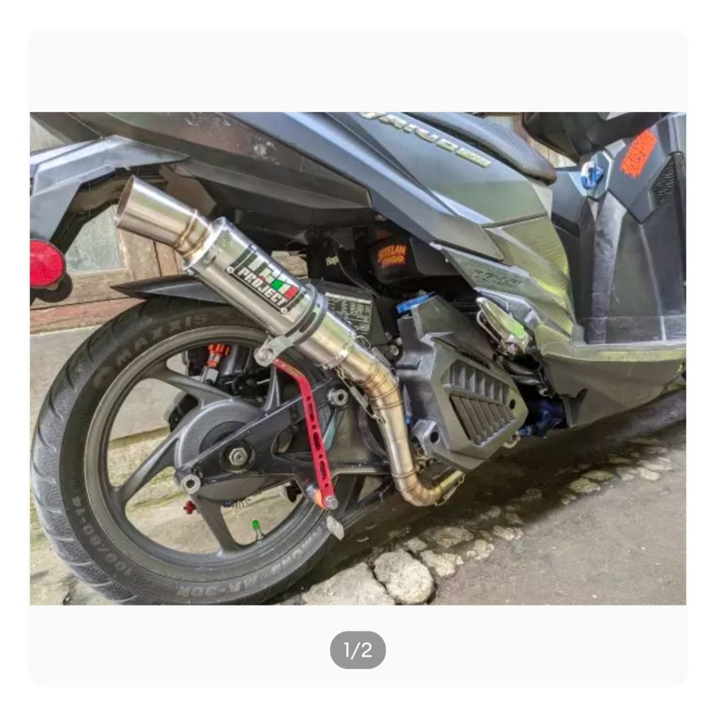 L Pangkon Breket Knalpot Panjang 25cm dan 19 Cm