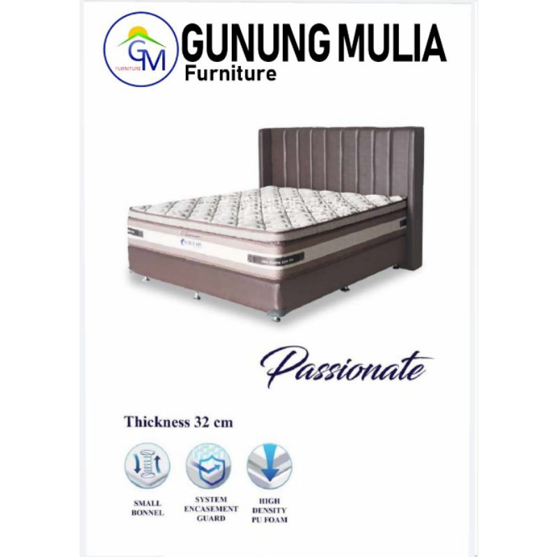 Springbed Ocean (Full Set) Passionate 32cm 100/120/160/180/200