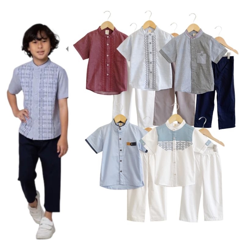 Setelan Baju Koko Anak Laki Laki Little M