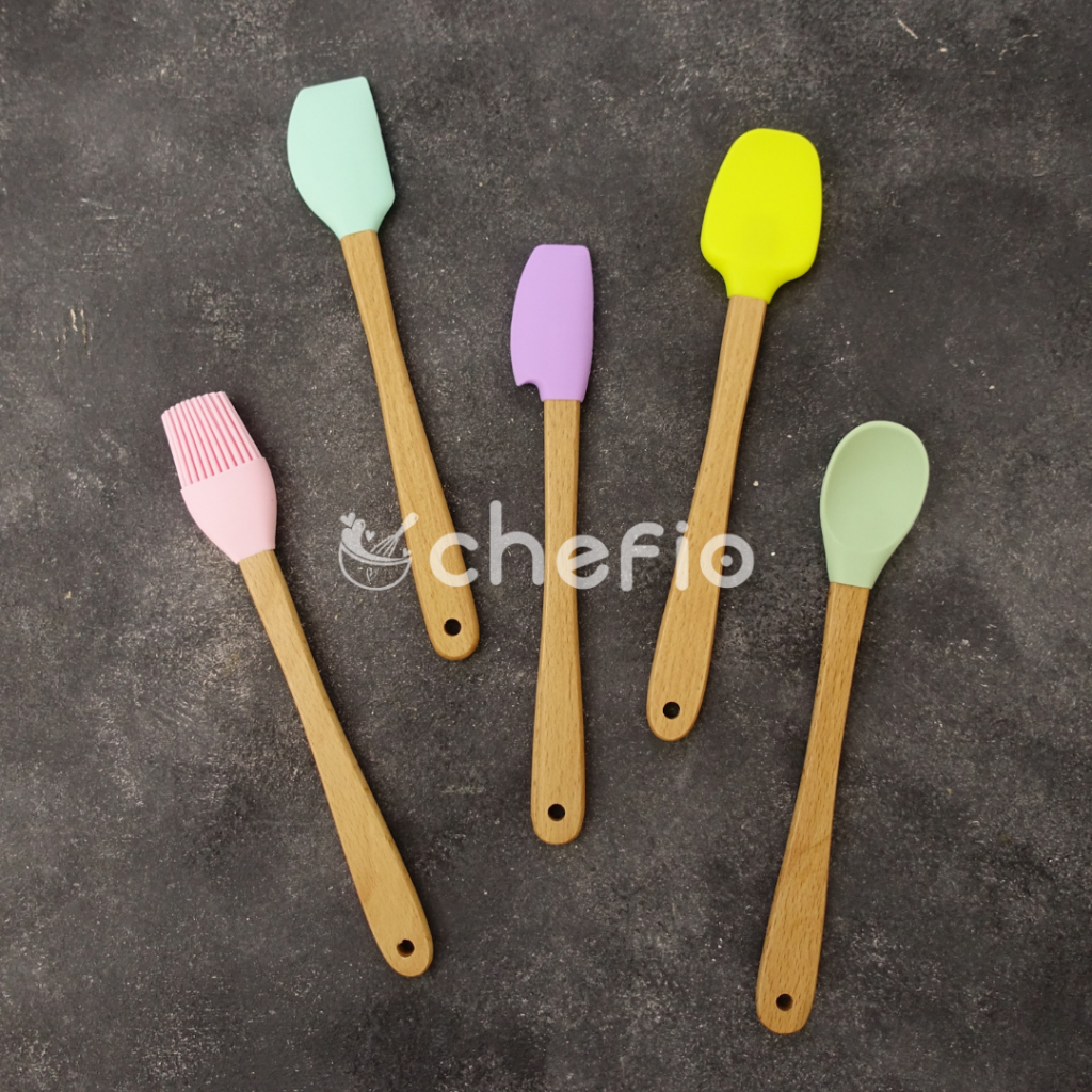 Chefio Utensil Mini Set isi 5pcs / Mini Sodet / Mini Spatula