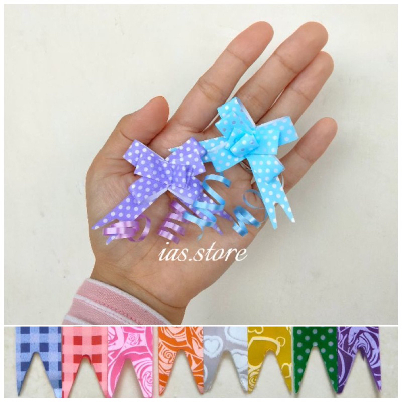 

[isi 10] Pita serut mini imut 12mm| Pita tarik murah banget
